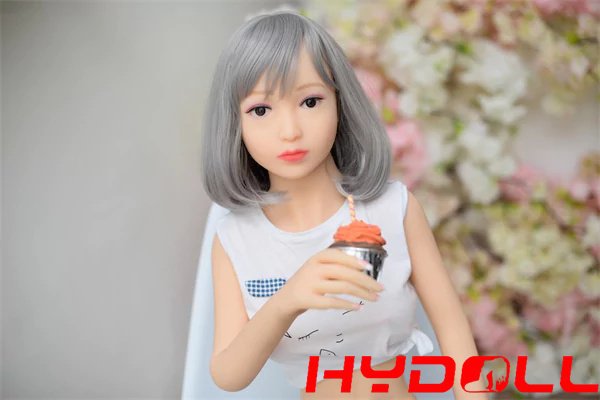 125cm Tiny Tits Small Petite Sex Dolls-Grey HairD11009 01
