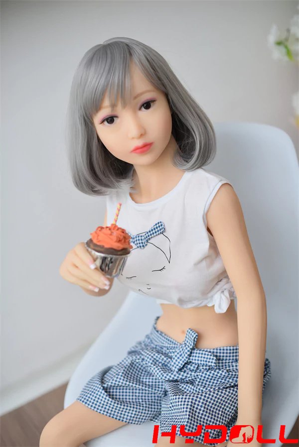 125cm Tiny Tits Small Petite Sex Dolls-Grey HairD11009 04