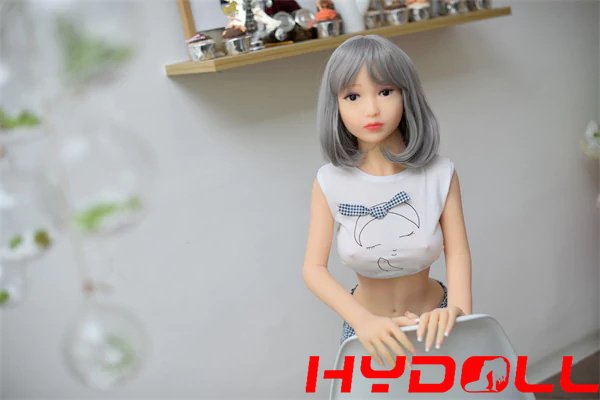 125cm Tiny Tits Small Petite Sex Dolls-Grey HairD11009 05