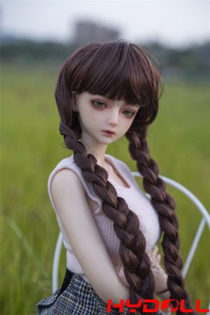 60CM Long-haired ponytailed Small Sex Doll Full silicone DollD03052 05