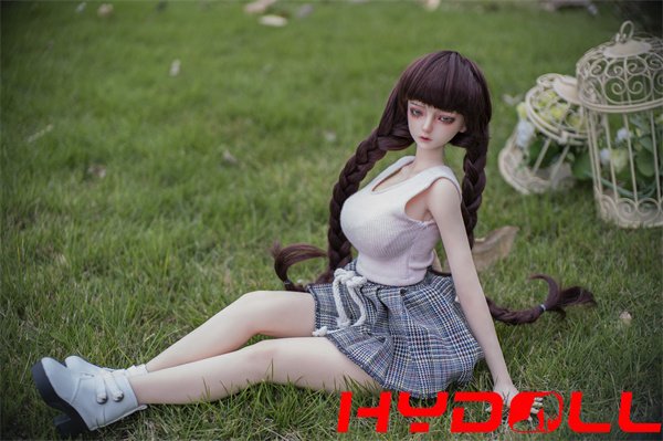 60CM Long-haired ponytailed Small Sex Doll Full silicone DollD03052 12