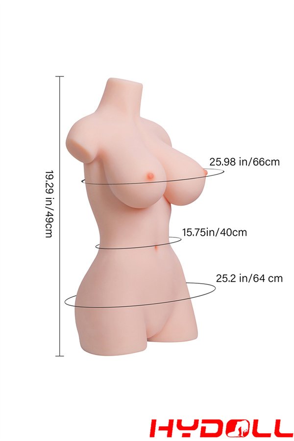 19.29in Wheat TPE Big Breasts Torso Sex Doll -VenaOVU43 01 05