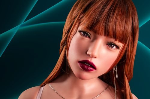 110CM Silikonhuvud TPE Body Doll Livselike Touch Perfektformad idealisk följeslagare877# + Polly(Silikonhuvud) Svart7