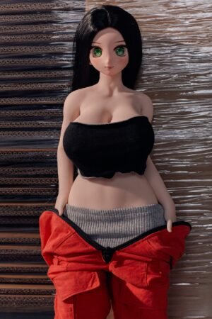 60CM Mini Sex Doll Silicone Body Vinyl Head Compact Enkel att lagra intim Companionj60cm P Rina(Kanel) 9