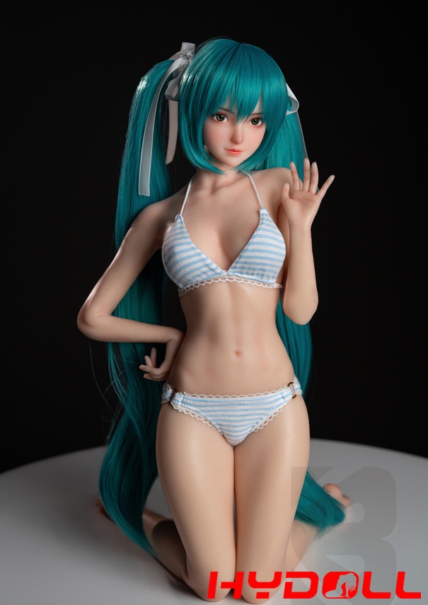 Hatsune Miku Inspired Teal Twin Tail Silicone Sex DollD52004 10