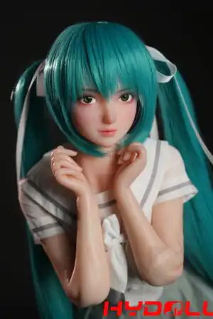 Hatsune Miku Inspired Teal Twin Tail Silicone Sex DollD52004 30