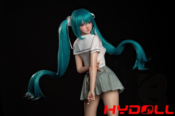 Hatsune Miku Inspired Teal Twin Tail Silicone Sex DollD52004 9