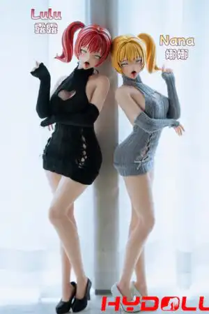61cm Lulu Anime Sex Doll Rebellious Wine Red TwinD52007 1