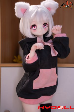 65cm Cute Cat Ear Mini TPE Love Doll with Detailed Vinyl HeadD39006 18