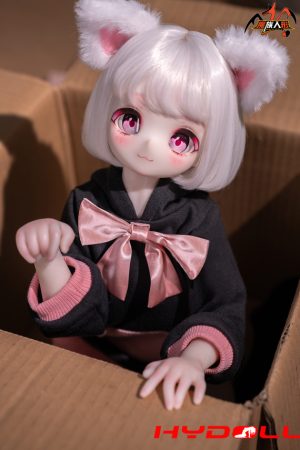 65cm Cute Cat Ear Mini TPE Love Doll with Detailed Vinyl HeadD39006 6